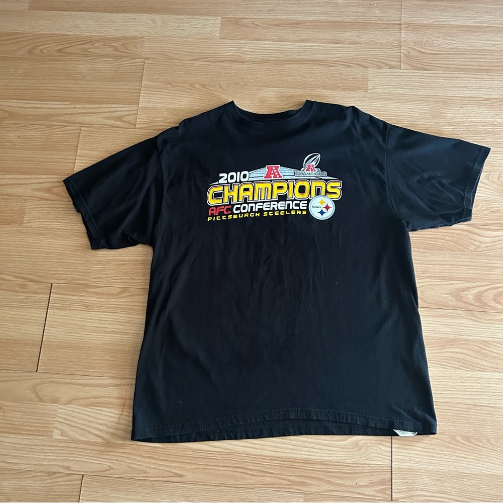 NFL Team Apparel Pittsburgh Steelers 2010 AFC Championship Tee XL